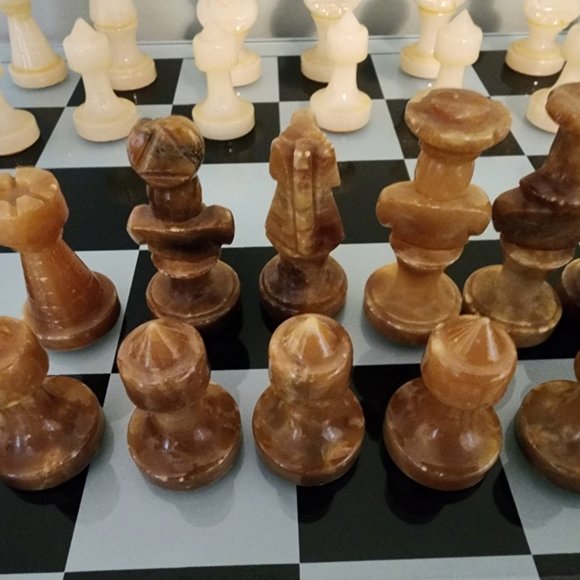 Vintage Stone Chess Set - Picture 7 of 16